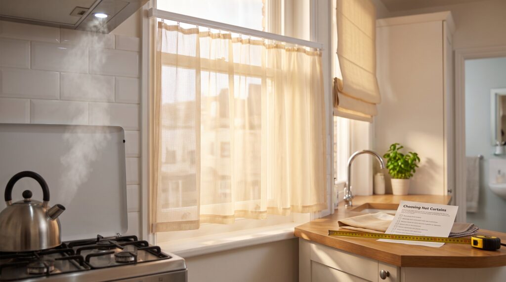Choosing Net Curtains for Kitchens and Bathrooms